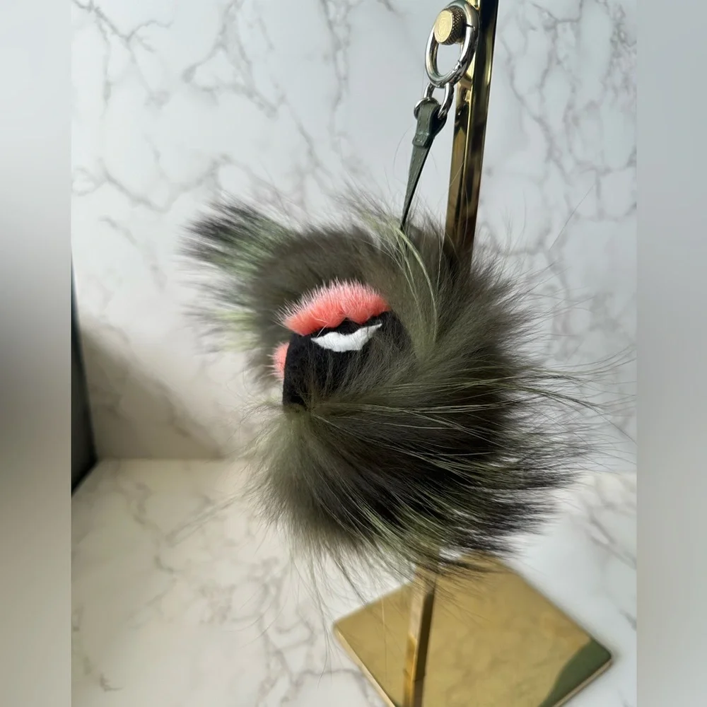 Rare Authentic FENDI Fur Bag Charm - Picture 2 of 8